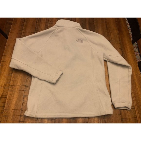 The North Face medium womens fleece full zip white jacket - Picture 2 of 7